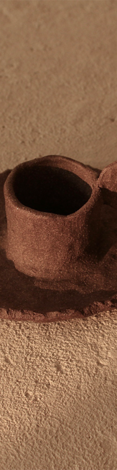 Muji Candle Holder - Brown