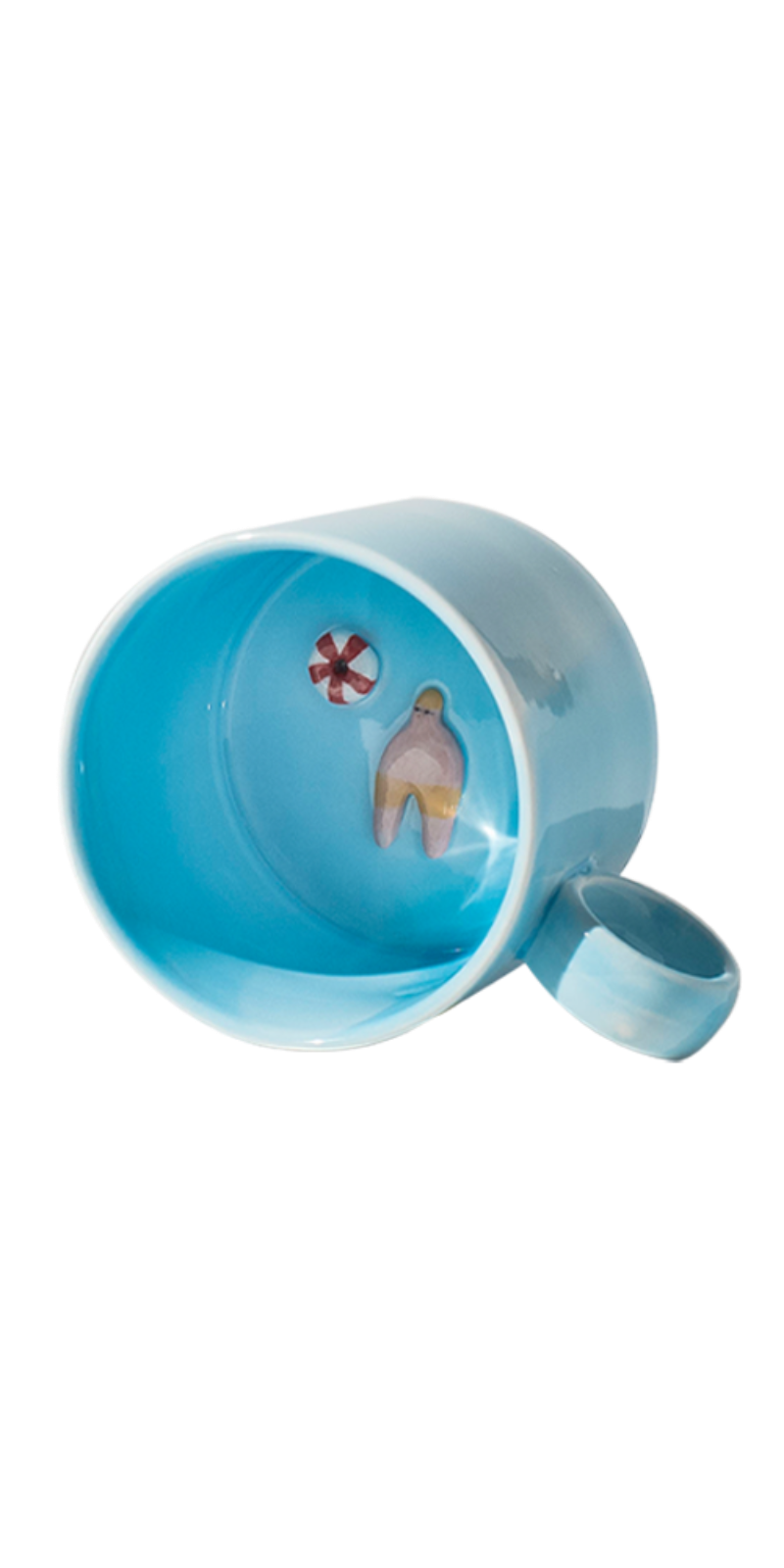 Swimmer in Cup - Blue