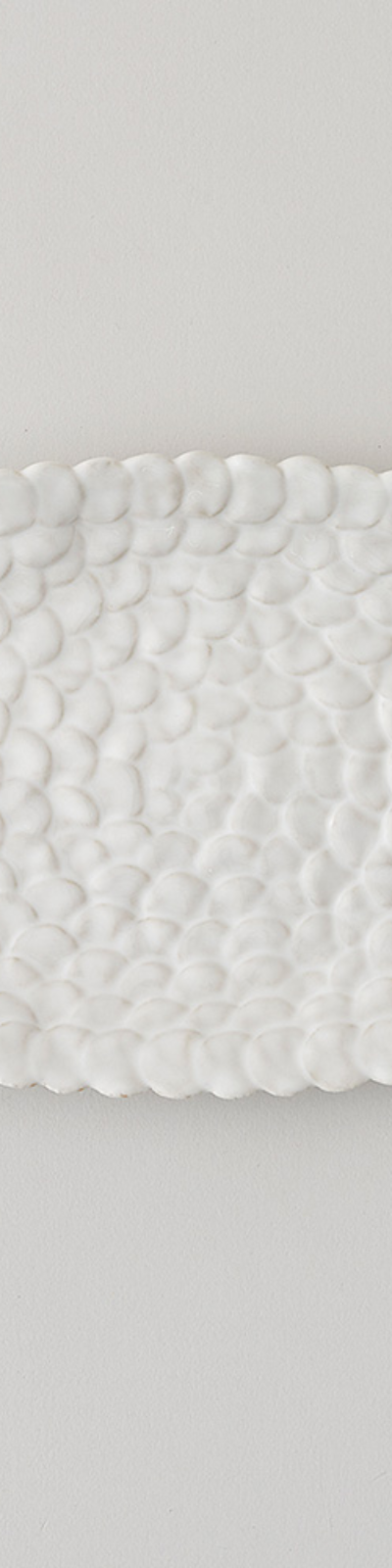 White Mosaic Oval Plate - Large