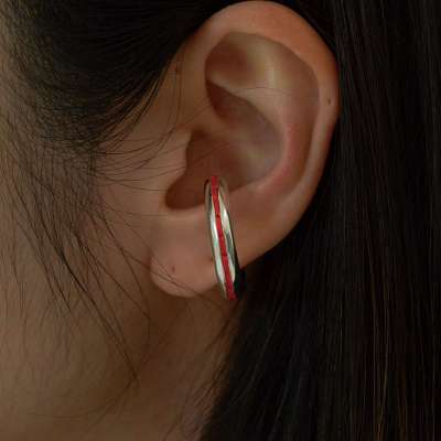 BOLD RING EARCUFF - SILVER
