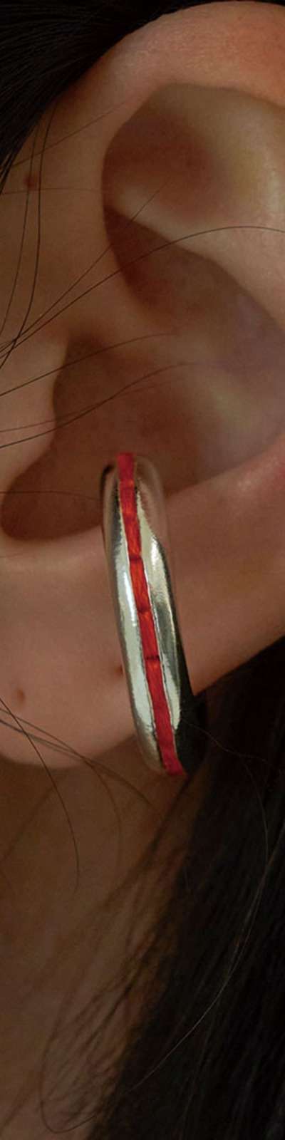 BOLD RING EARCUFF - SILVER