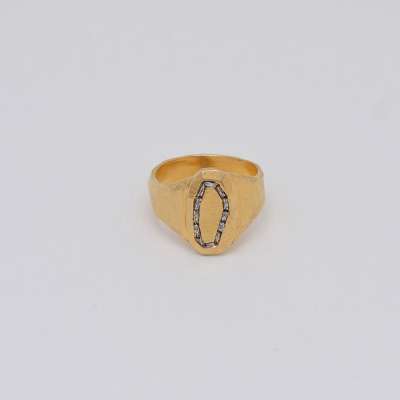 OVAL PEBBLE RING - GOLD