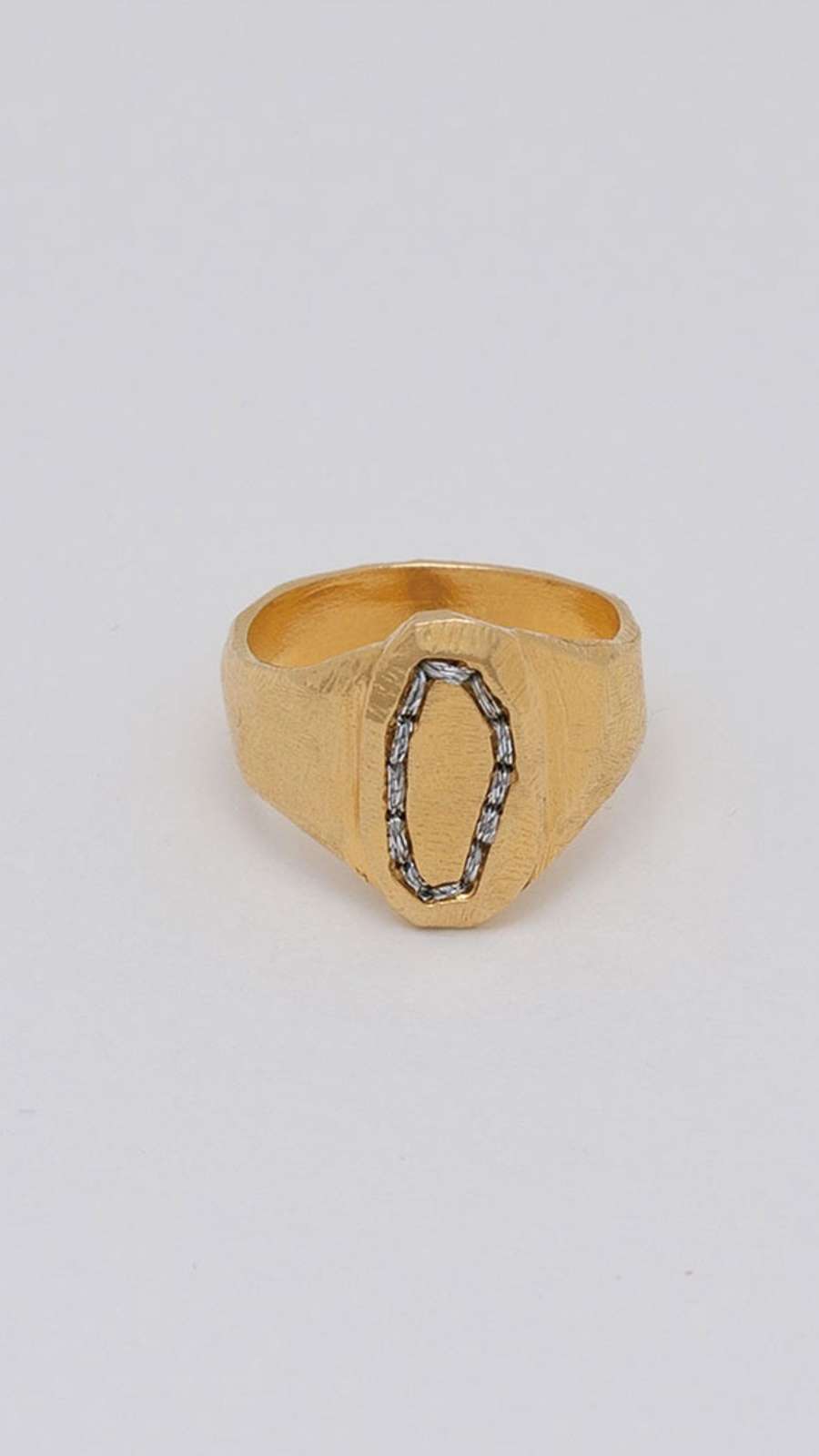 OVAL PEBBLE RING - GOLD