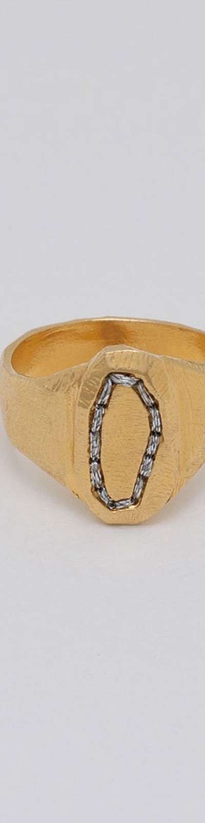 OVAL PEBBLE RING - GOLD