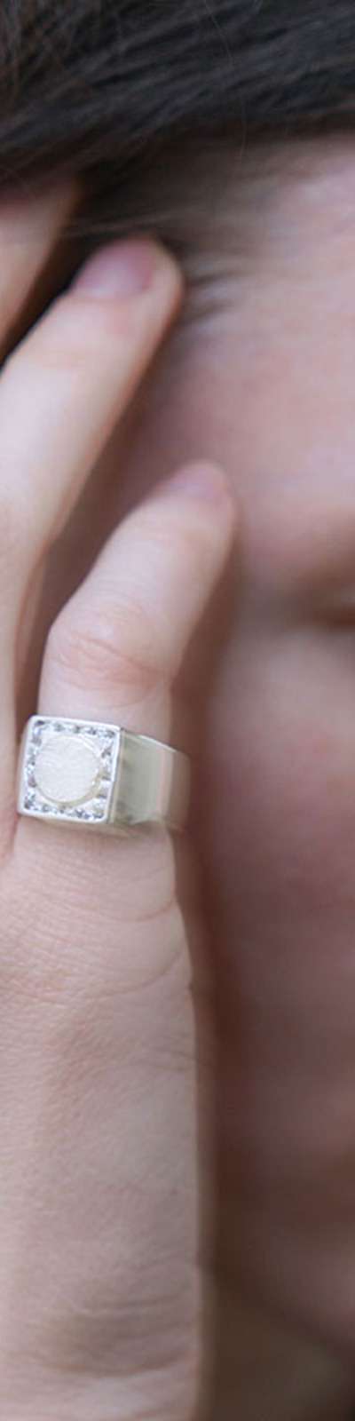 SQUARE SIGNET RING - SILVER