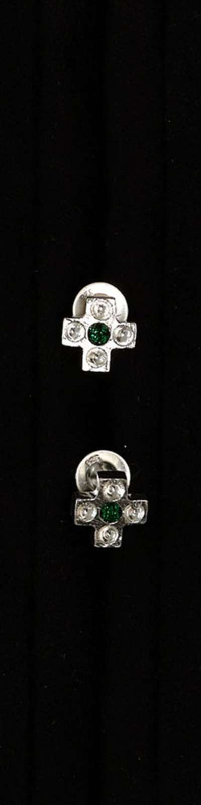 TINY CROSS EARRINGS