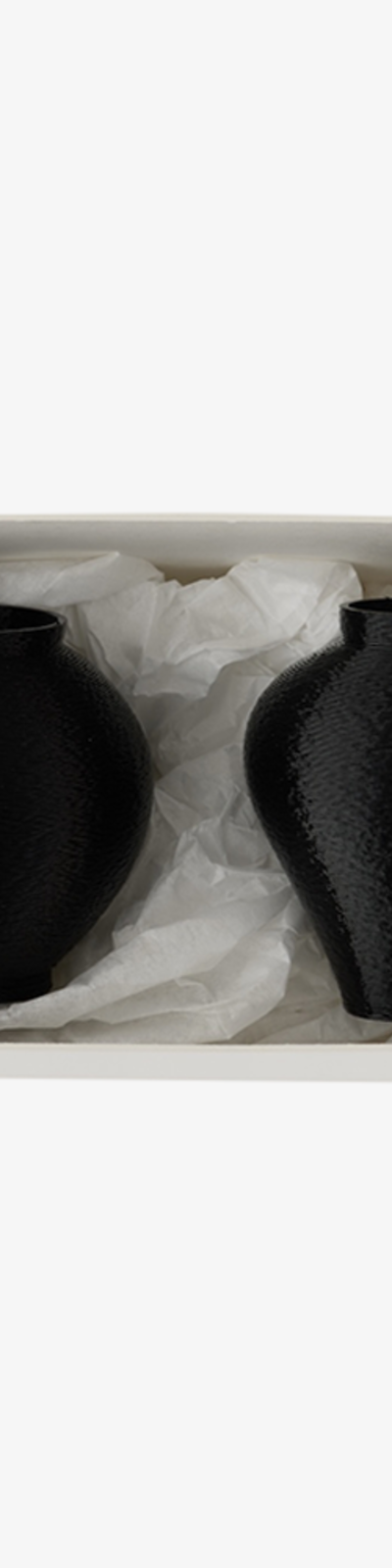 Moon Jar Porcelain Set - Black