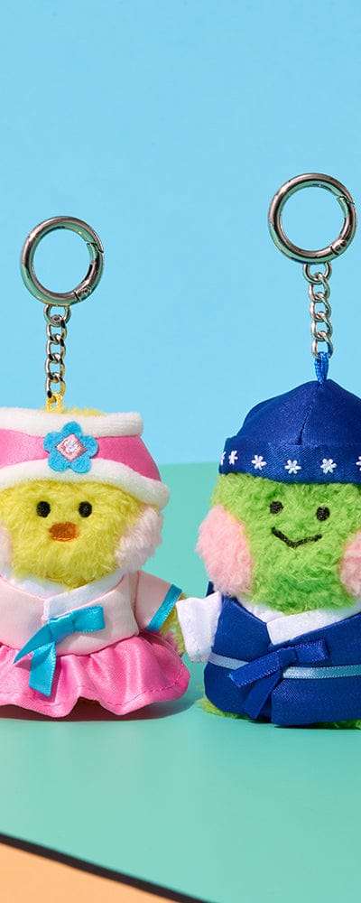 LINE FRIENDS ミニニ ソウル エディション ぬいぐるみ キーリング