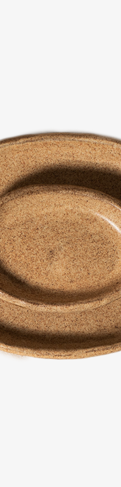 Oval Plate - Sand Color (2 SIZE)