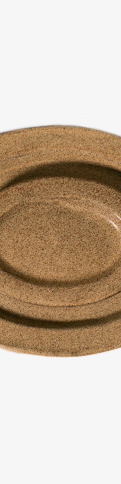 Winged Oval Plate - Sand Color (2 SIZES)