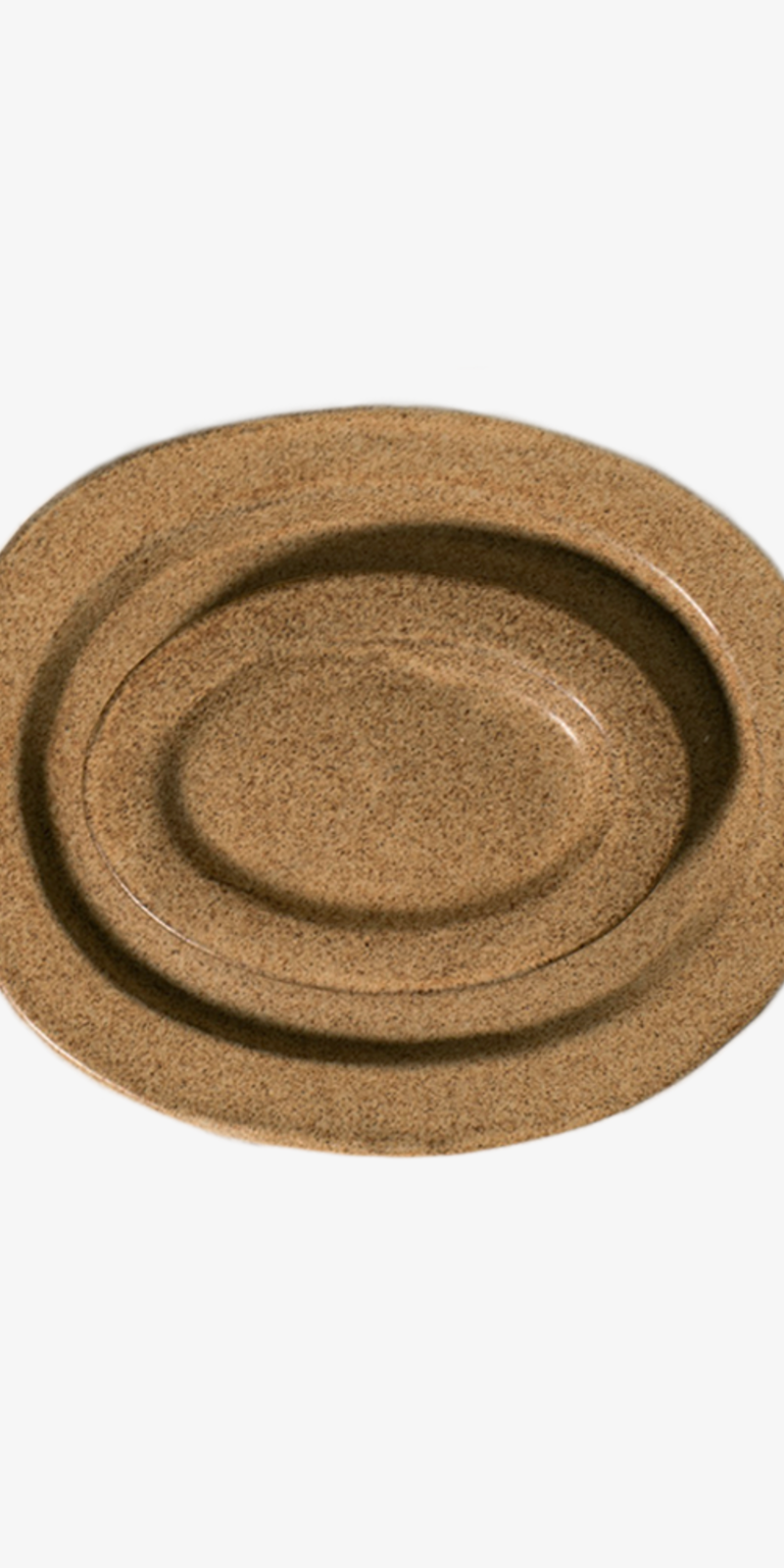 Winged Oval Plate - Sand Color (2 SIZES)
