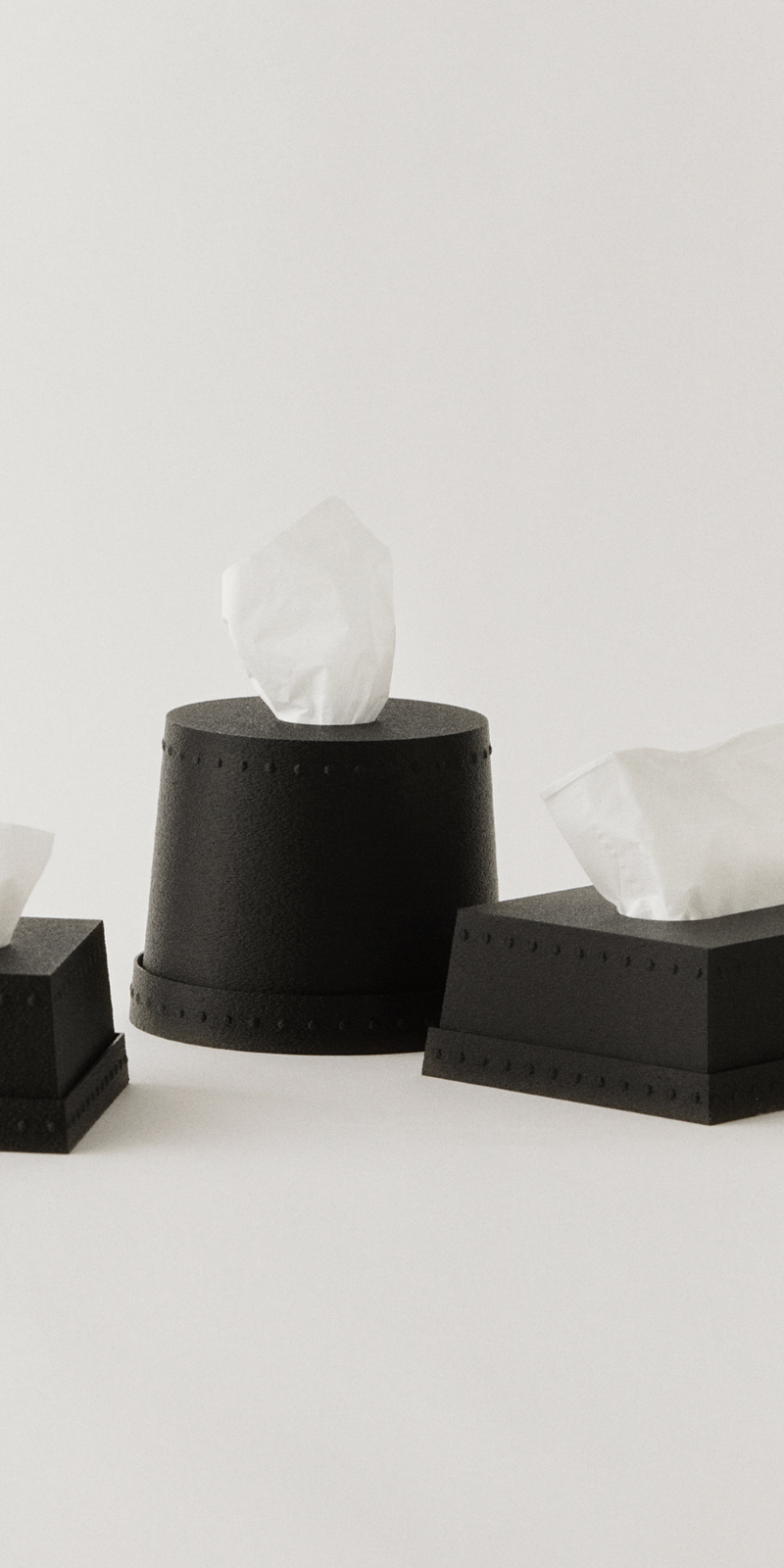 Tissue Case - Black (3 SIZE)