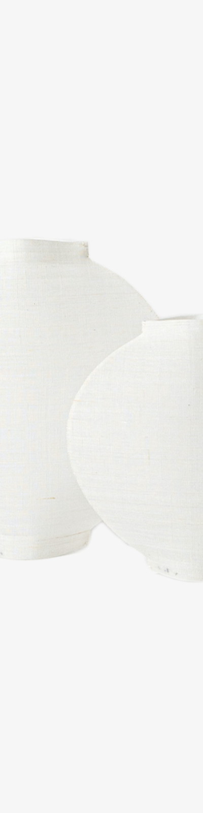 Ramie Moon Jar - White (2 SIZE)