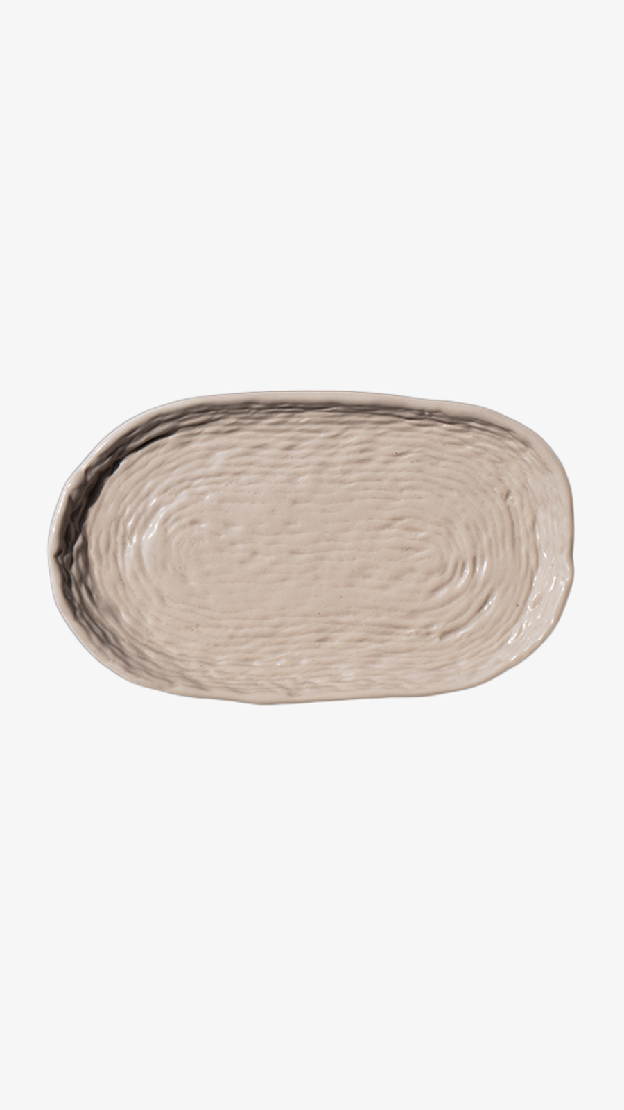 Cotton Oval Dish (Small) - Beige