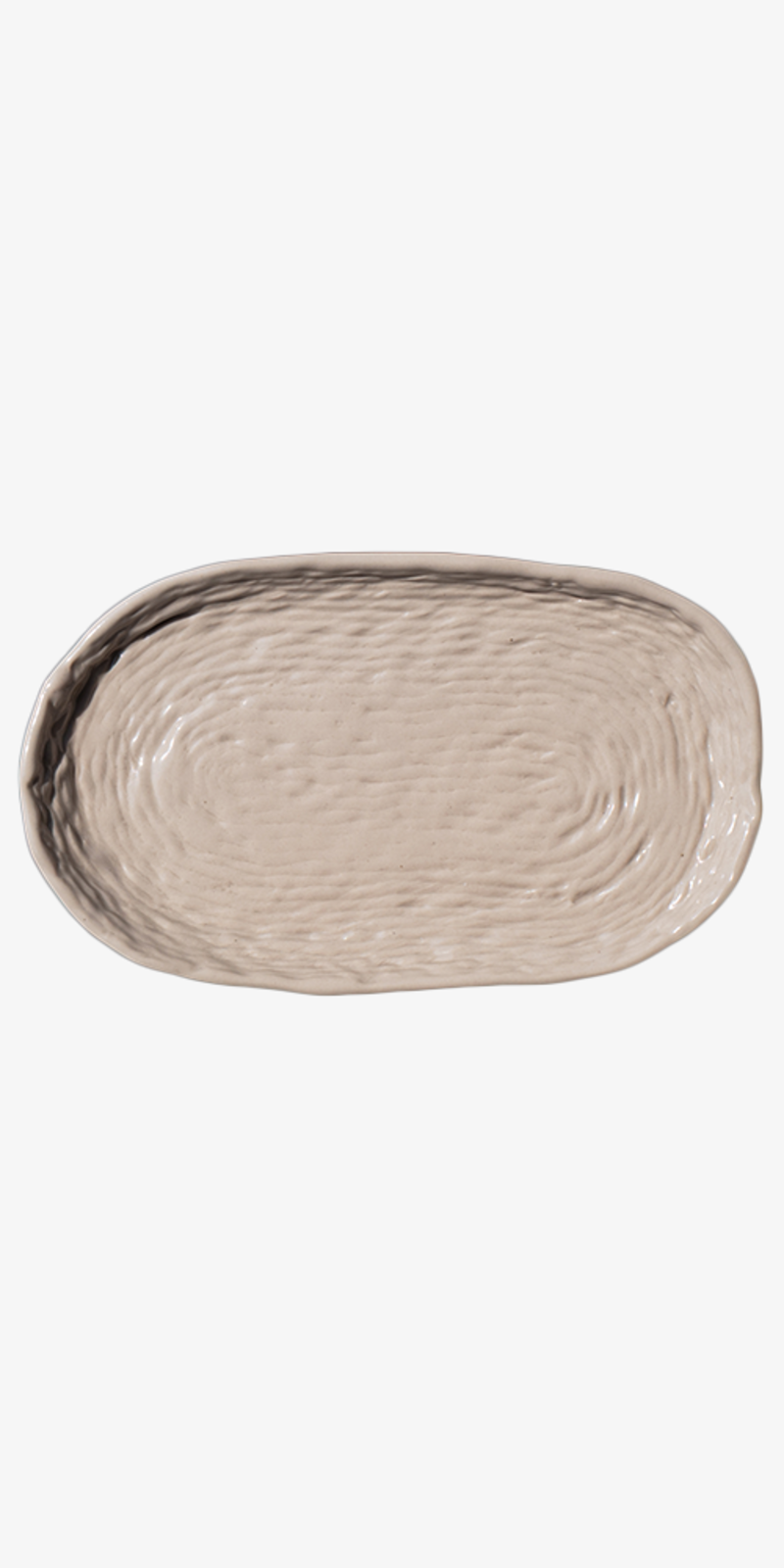 Cotton Oval Dish (Small) - Beige