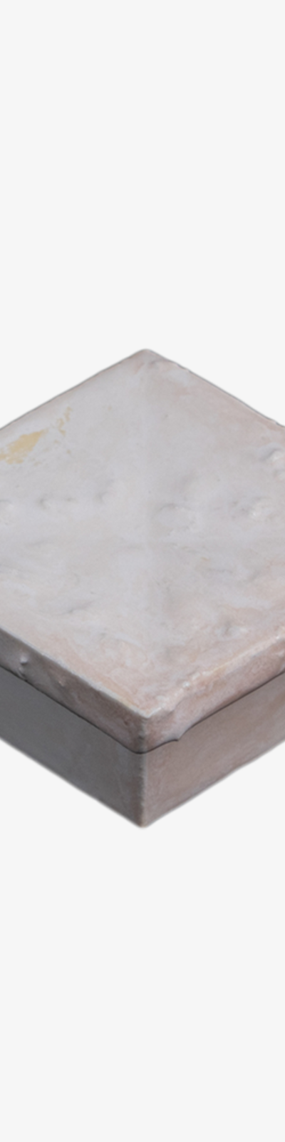 Wine Cork Plate Square - White