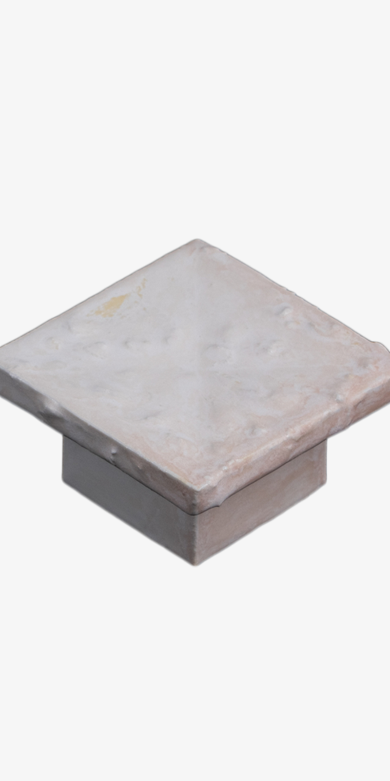Wine Cork Plate Square - White