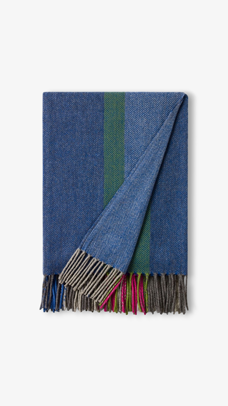 Fine Herringbone - Blue