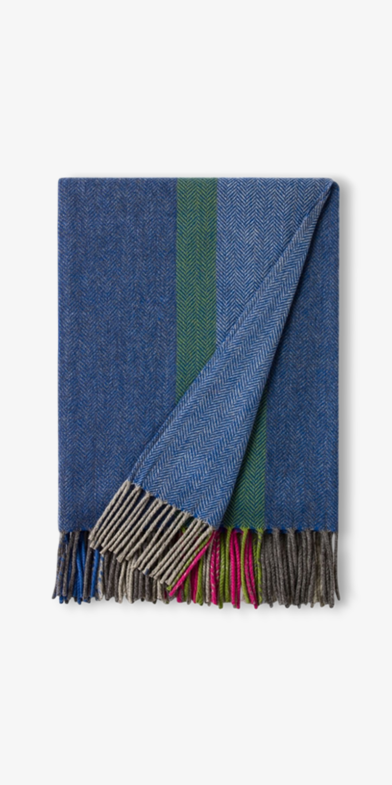 Fine Herringbone - Blue