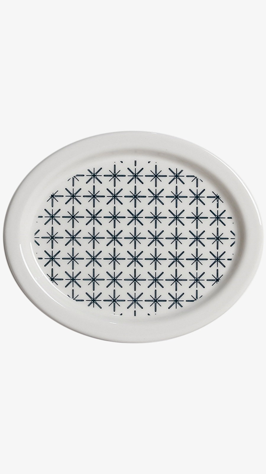 Oval Plate - Twinkle Deep Green
