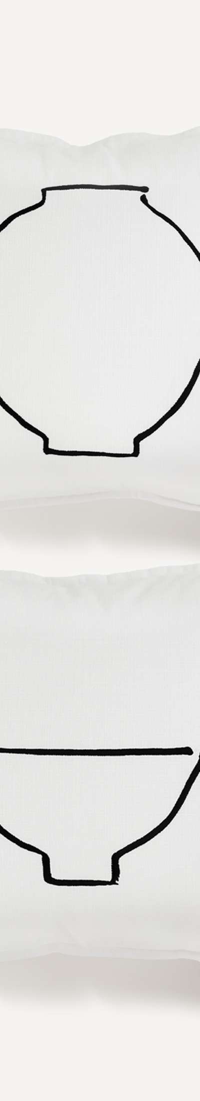 [EXCLUSIVE] Sobaek Line Drawing Embroidered Cushion (51*51)