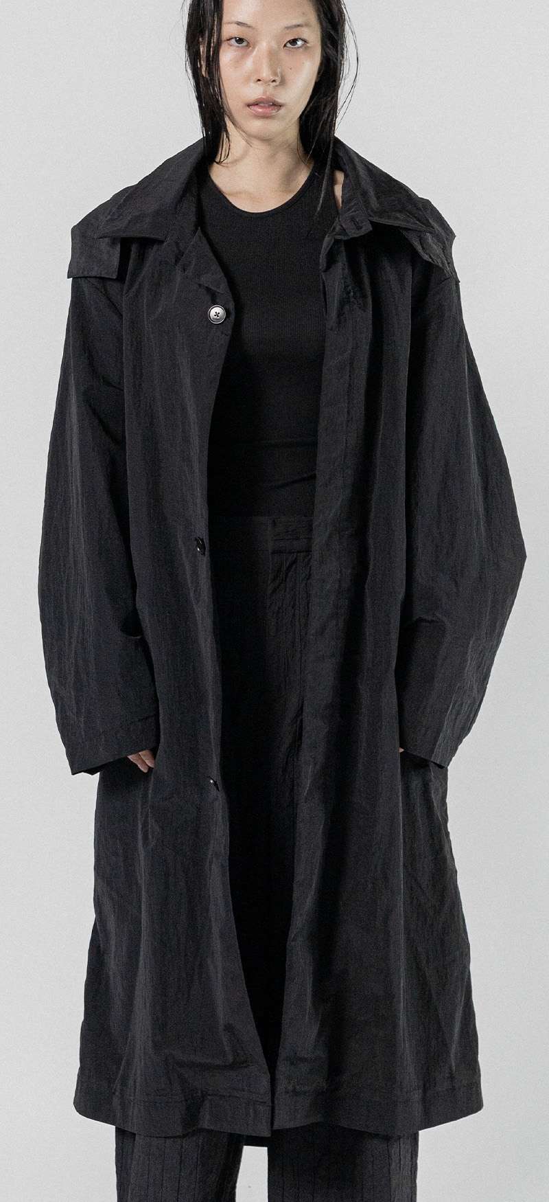 NEO Rain Trench Coat (Black)