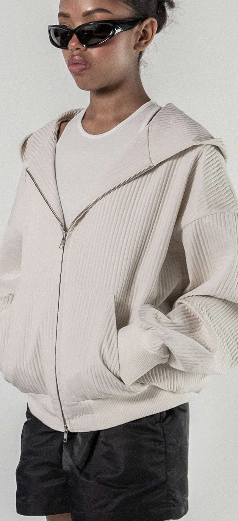 NEO MOVE Nubi Hoodie Zip-up (ECRU)