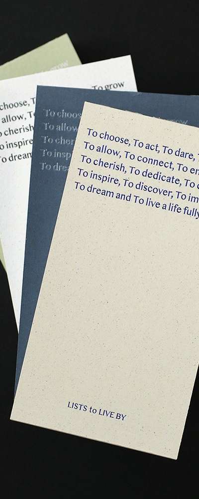 List To Live By - Three Row Daily Handy