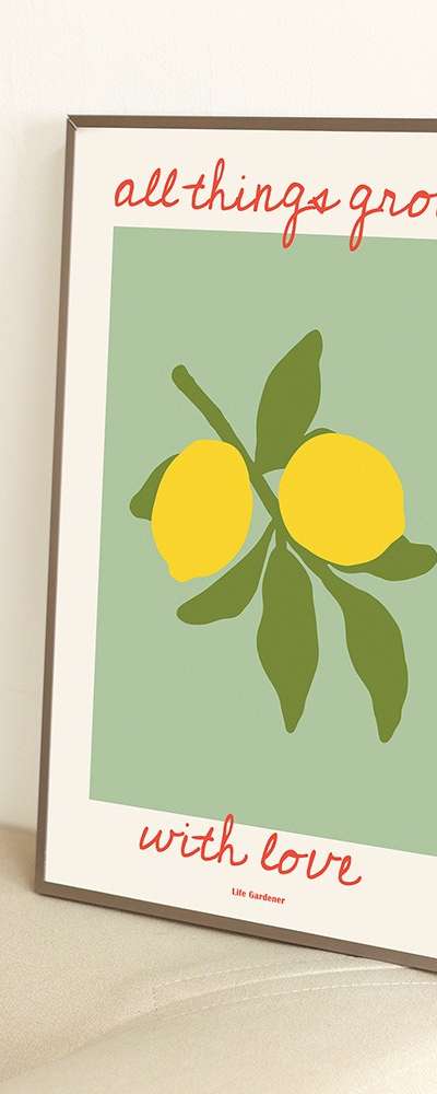 Life Gardener Interior Poster A3