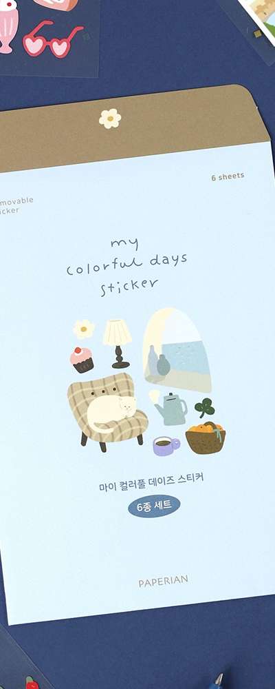 My Colorful Days Sticker 6-Type Set