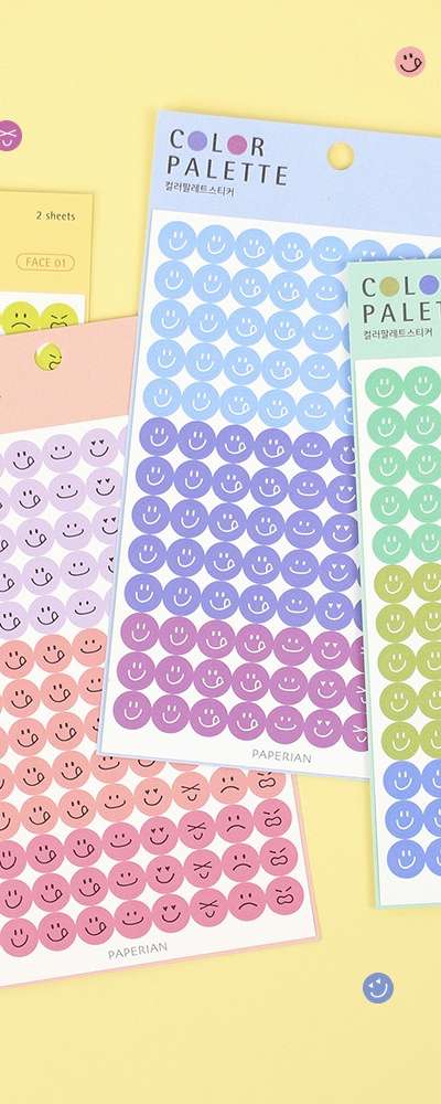 Color Palette Sticker - Face