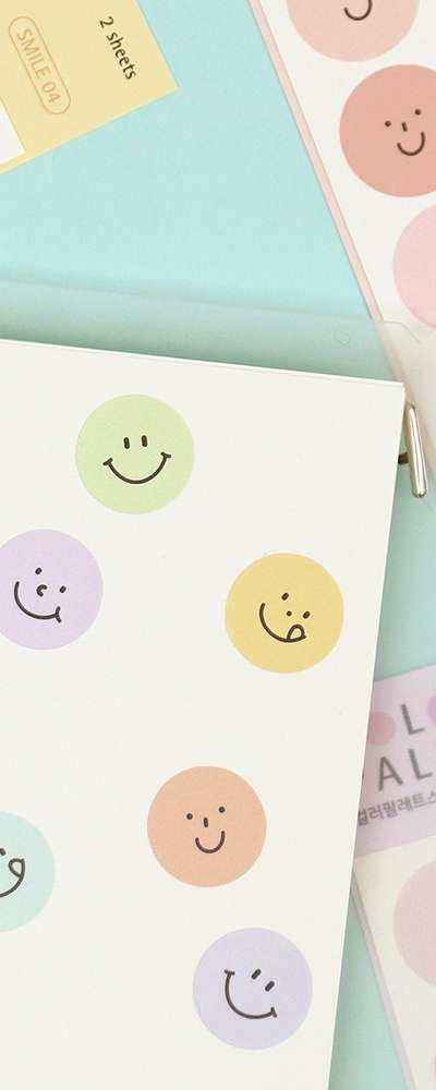 Color Palette Sticker - Smile