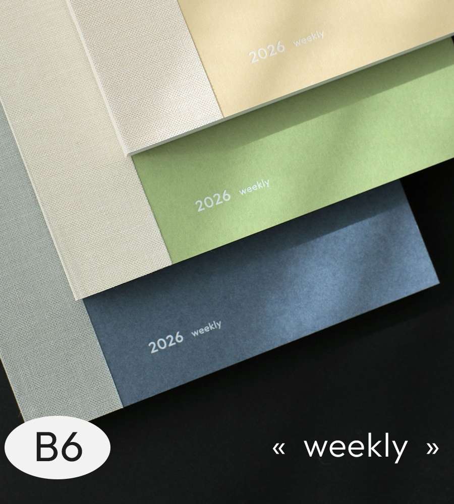 [Date-Based] 2026 Episode Weekly Journal B6 (with PVC Cover)