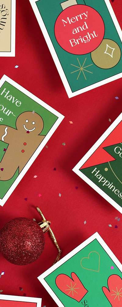 Kind Message Christmas Card Set (10 Pieces)