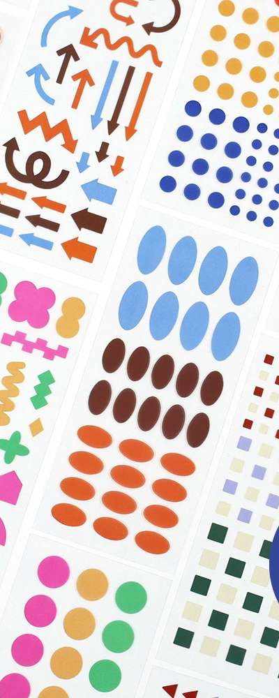 Pigment Transparent Sticker - 28 Type Set