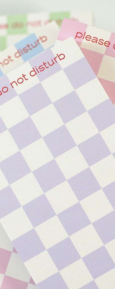 Do Not Disturb - Checkerboard Memo Pad