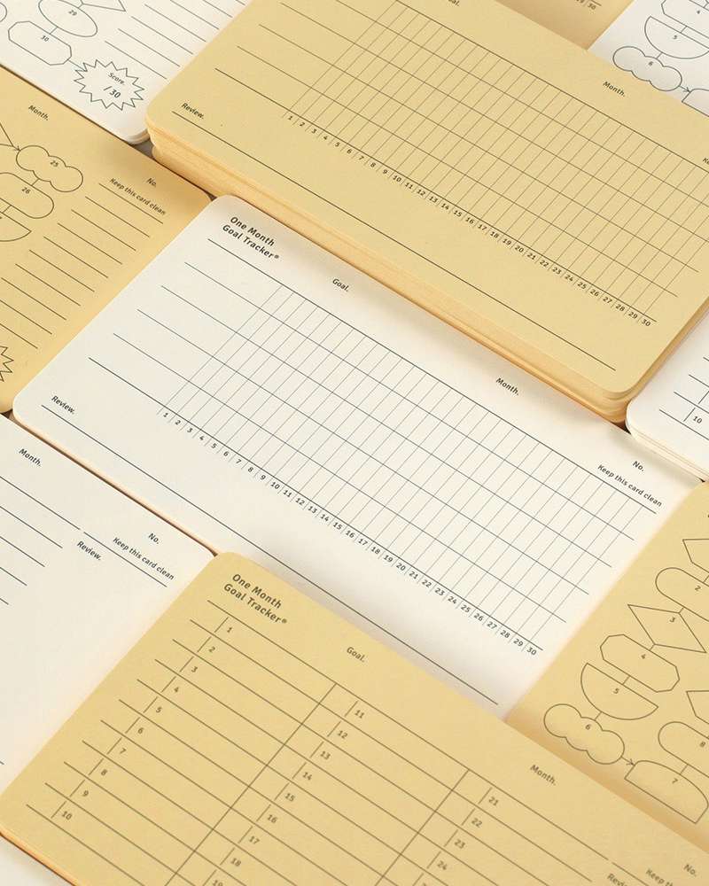 One Month Goal Tracker (3 Types)