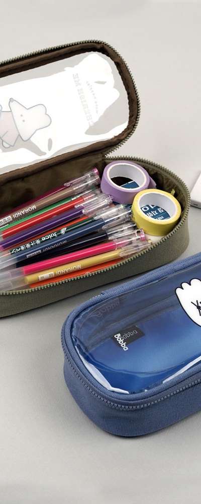 Boba PVC Clear Cover Pen Pouch