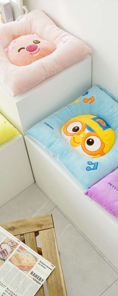 Pororo Loopy Square Cushion