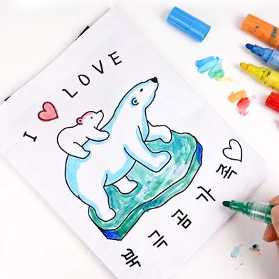 Creative Commander Coloring and Learning Reusable Eco Bag