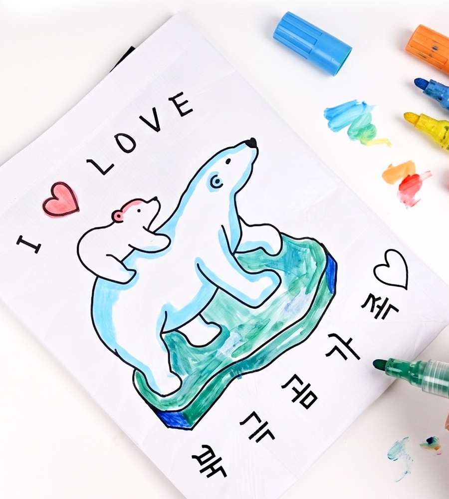 Creative Commander Coloring and Learning Reusable Eco Bag