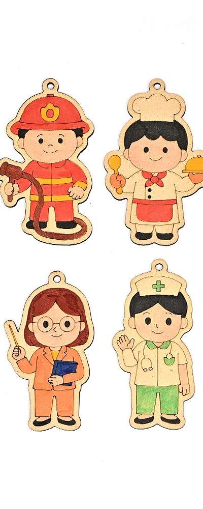 Creative Leader DIY Profession Keyring Craft Kit