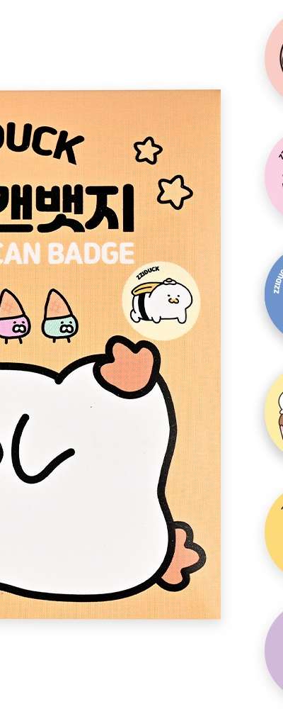 PopoFancy Jjideok-i Random Can Badge