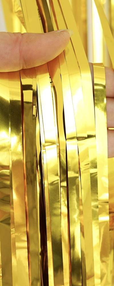 Metallic Party Decoration Fringe Curtain 5-Pack