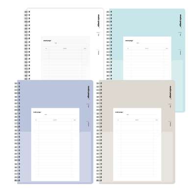 Popo Fancy Main Page Pocket File Notebook with Index Large Capacity Notebook