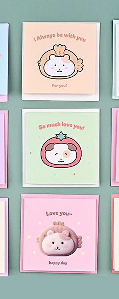 PopoFancy Meoni Pop-up Card Set 1 Set (9 Pieces)
