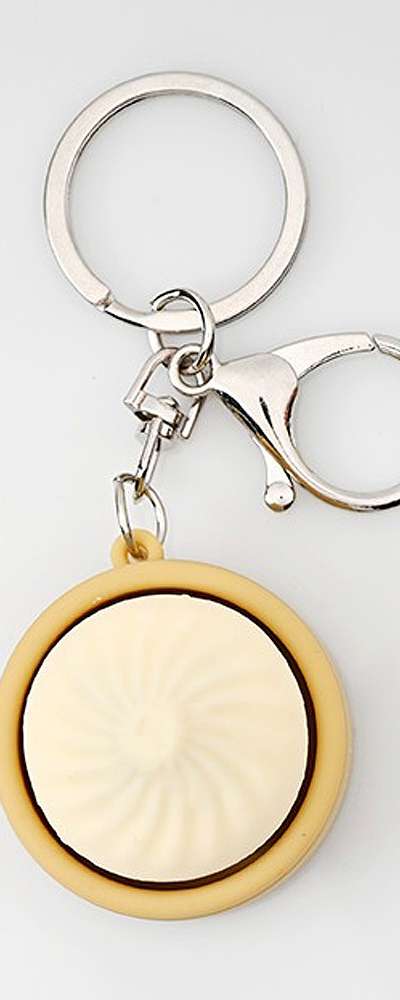 PopoFancy Steamed Dumpling Keycap Keyring