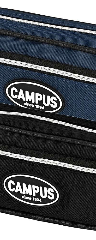 Popo Fancy Campus Double Pocket Pencil Case