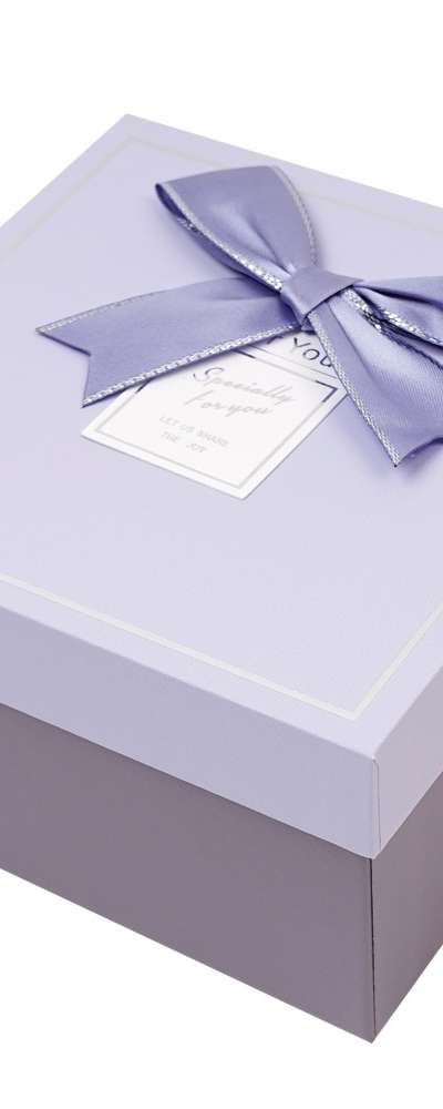Popo Fancy Romantic Ribbon Square Folding Gift Box