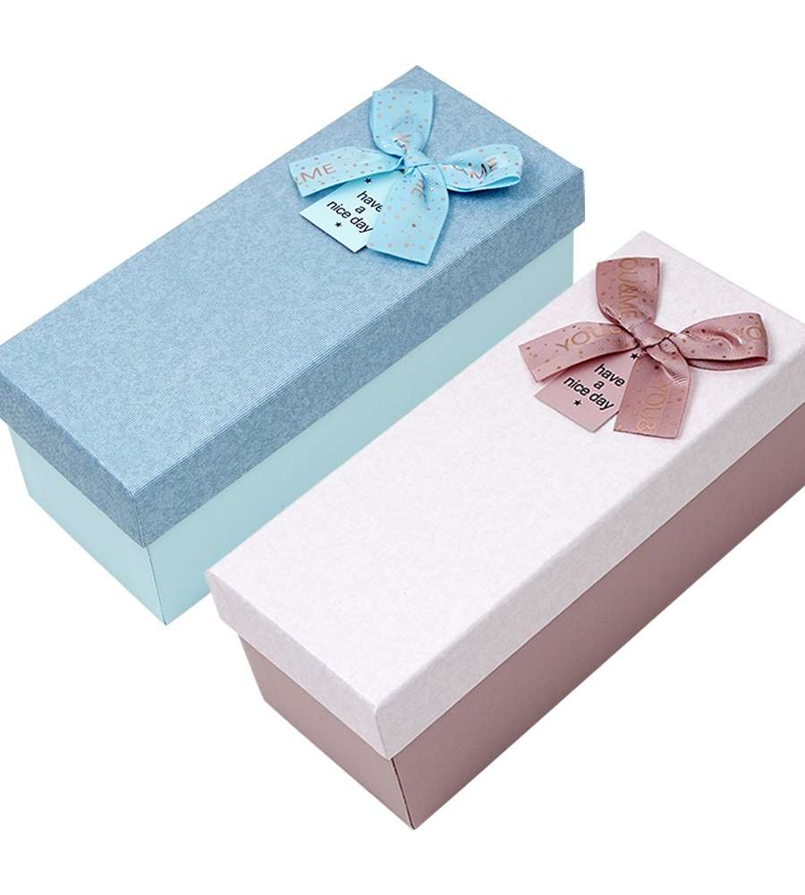 PopoFancy Ribbon Point Rectangular Gift Box